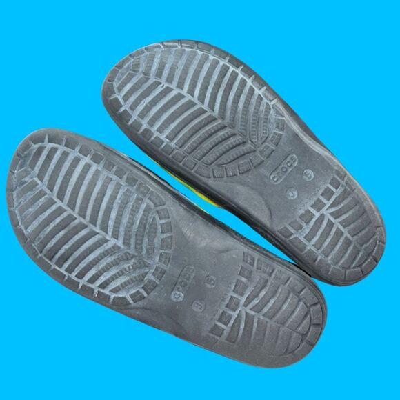 Big Kid Crocs Tie Dye Print Slides Flip Flop Sandals J 5 - Picture 3 of 6